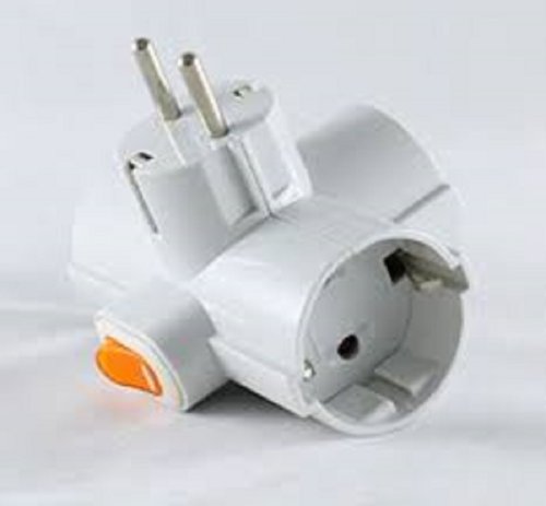 Разветвитель (Тройник) с выключателем с заземлением Uniel 3-м 16А 3500Вт белый картинка 